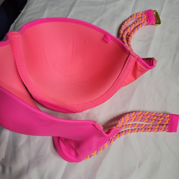 Victoria's Secret bikini top 36C hot pink - Picture 2 of 4